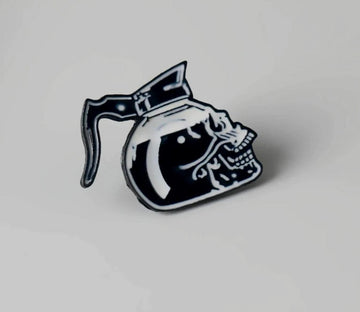 COFFEE SKULLHEAD PIN