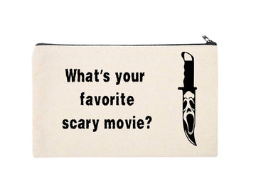 WHAT'S YOUR FAVORITE SCARY MOVIE MAKEUP BAG